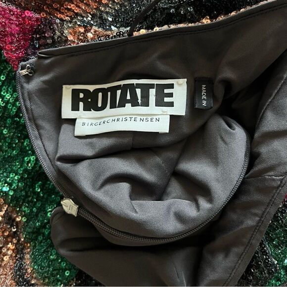 ROTATE BIRGER CHRISTENSEN Anastacia Sequined Mini Dress Size 2 US. - Picture 8 of 10